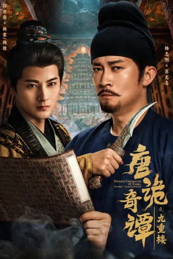 Pôster oficial do dorama Strange Chronicles of Tang: The Nine-tiered Labyrinth em português