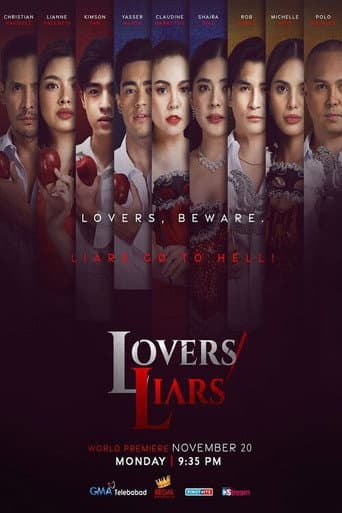 Pôster oficial do dorama Lovers/Liars em português