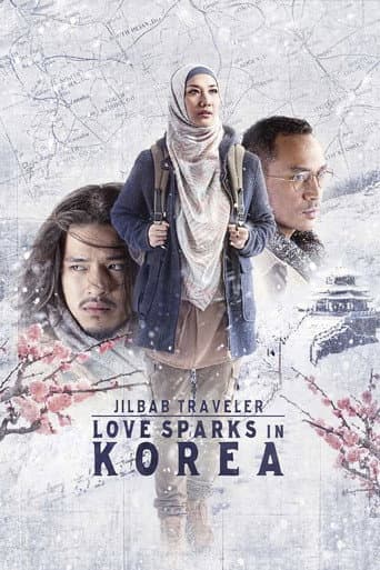 Pôster oficial do dorama Jilbab Traveler: Love Sparks in Korea em português