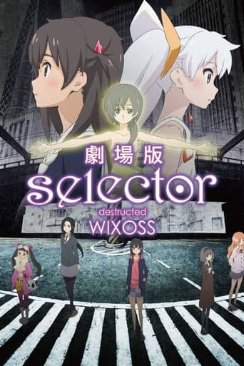 Pôster oficial do dorama selector destructed WIXOSS em português