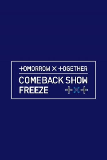 Pôster oficial do dorama TOMORROW X TOGETHER 컴백쇼 ′FREEZE′ (프리즈) em português