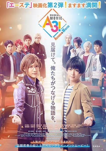 Pôster oficial do dorama MANKAI MOVIE「A3!」 AUTUMN & WINTER em português