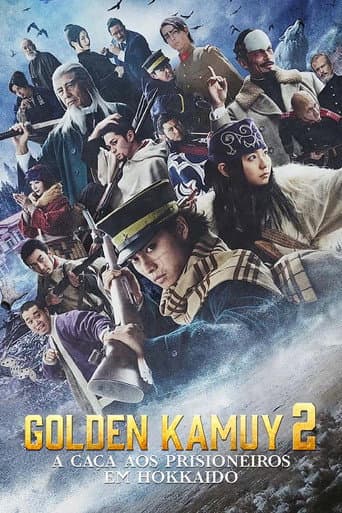 Pôster oficial do dorama Golden Kamuy: A Caça aos Prisioneiros em Hokkaido em português